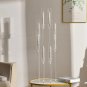 A_10Pcs 8 Arms Clear Candlesticks Holder 38.5 inches Tall Arcylic Candelabra Candle Holder Events Pa