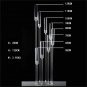 B_10Pcs 8 Arms Clear Candlesticks Holder 38.5 inches Tall Arcylic Candelabra Candle Holder Events Pa
