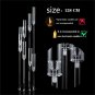 B_10Pcs 8 Arms Clear Candlesticks Holder 38.5 inches Tall Arcylic Candelabra Candle Holder Events Pa