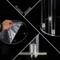 B_10Pcs 8 Arms Clear Candlesticks Holder 38.5 inches Tall Arcylic Candelabra Candle Holder Events Pa