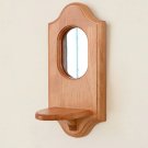 B03  without candal_Wall Decor Candle Holders Solid Mango Wood Metal Candle Holder Mirror Retro Nost