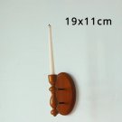 C01 without candal_Wall Decor Candle Holders Solid Mango Wood Metal Candle Holder Mirror Retro Nosta