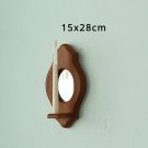 C02 without candal_Wall Decor Candle Holders Solid Mango Wood Metal Candle Holder Mirror Retro Nosta