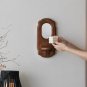 C03 without candal_Wall Decor Candle Holders Solid Mango Wood Metal Candle Holder Mirror Retro Nosta