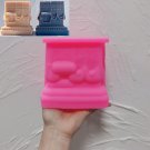 Pink_Kaaba Figurine Silicone Candle Mold Islamic Home Decoration Silicone Mold Ramadan Table Decor S