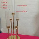 5 heads_Metal Candelabra for Wedding, Candle Holders, Road Lead, Table Centerpiece, Gold Candelabrum