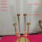 6 heads_Metal Candelabra for Wedding, Candle Holders, Road Lead, Table Centerpiece, Gold Candelabrum