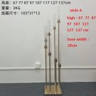 A 8heads_Metal Candelabra for Wedding, Candle Holders, Road Lead, Table Centerpiece, Gold Candelabru