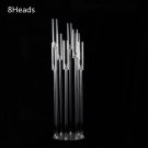 8 heads_Acrylic Candelabra 9 Heads Candle Holders, Wedding Candlesticks,Table Centerpieces,Flower St