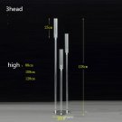3head_10 set Crystal Candlestick 3\4\5\8\9 Heads Wedding Table Center Flower Stand Transparent acryl