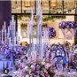 5head_10 set Crystal Candlestick 3\4\5\8\9 Heads Wedding Table Center Flower Stand Transparent acryl