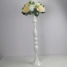 White 60 CM_IMUWEN Candle Holders 60 CM/24" Metal Candlestick Flower Vase Table Centerpiece Event Fl