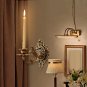 Wall Candlestick Holder Crafts Wall Art Retro Wall Mounted Candle Holder Iron Candleholder for Dinin