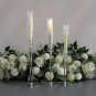 Acrylic_10set=30 Pcs Crystal Candle Holders Acrylic Candlestick Road Lead Candelabra CenterPieces We