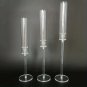 Acrylic_10set=30 Pcs Crystal Candle Holders Acrylic Candlestick Road Lead Candelabra CenterPieces We
