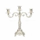 Burgundy_Luxury 5 Arm Candle Holders Vintage Home Decoration Accessories Zinc Alloy 3 Arm Candle Hol