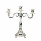 Red_Luxury 5 Arm Candle Holders Vintage Home Decoration Accessories Zinc Alloy 3 Arm Candle Holders 
