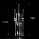 acrylic 5 head_Clear Acrylic Candlesticks, 5 Arms Candelabra, Centerpieces for Wedding Party, Table 