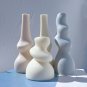 A_3 Designs Bubbly Candle Mold Irregular Swirl Pillar Soy Wax Mold Sculptural Cylindrical Silicone M