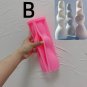 B_3 Designs Bubbly Candle Mold Irregular Swirl Pillar Soy Wax Mold Sculptural Cylindrical Silicone M
