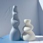 C_3 Designs Bubbly Candle Mold Irregular Swirl Pillar Soy Wax Mold Sculptural Cylindrical Silicone M