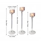 3PCS Set C_3PCS Glass Candle Holders, Tealight Candle Holder, Party Wedding Table Centerpieces, Crys