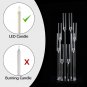 8 Arms Clear Candlesticks Holder  Arcylic Candelabra Candle Holder Events Party Wedding Table Center