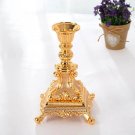 Gold_Modern Zinc Alloy Candle Holder Dried Flower Vase Candlestick Centerpiece