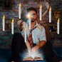 12/20Pcs Magic Flameless Floating Candles with Wand Remote Operated LED Flickering Hanging Candle Ho