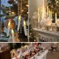 12/20Pcs Magic Flameless Floating Candles with Wand Remote Operated LED Flickering Hanging Candle Ho