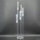 5 Arms_Acrylic Candelabra All Clear Candle Holders Wedding Candlesticks Table Centerpieces Flower St
