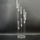8 Arms_Acrylic Candelabra All Clear Candle Holders Wedding Candlesticks Table Centerpieces Flower St