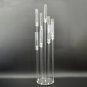 8 Arms_Acrylic Candelabra All Clear Candle Holders Wedding Candlesticks Table Centerpieces Flower St