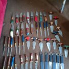 LOT OF 50 PCS CUSTOM HANDMADE DAMASCUS STEEL SKINNER HUNTING KNIVES WITH SHEATH. LOT OF 50 PCS CUSTOM HANDMADE DAMASCUS STEEL SKINNER HUNTING KNIVES WITH SHEATH.