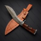 14"Custom Handmade Damascus Blade Gurkha Kukri Knife | Hunting Knife | Camping 14"Custom Handmade Damascus Blade Gurkha Kukri Knife | Hunting Knife | Camping