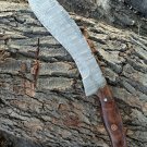 16" Custom handmade Damascus steel kukri knife fixed blade wood handle camping 16" Custom handmade Damascus steel kukri knife fixed blade wood handle camping