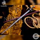 Custom Hand Forged Sword Damascus Steel Viking Sharp Battle Ready Medieval Dad