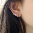Sterling Silver Hoop Earrings | Sterling Silver Stud Earrings for Women - 6 Pairs