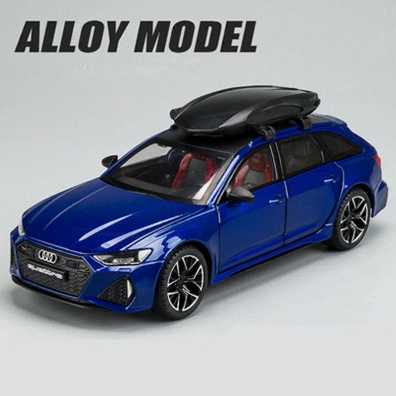 Audi RS6 Avant Modellauto 1/24 - Metall Modell Mit Sound Und Licht Effekten