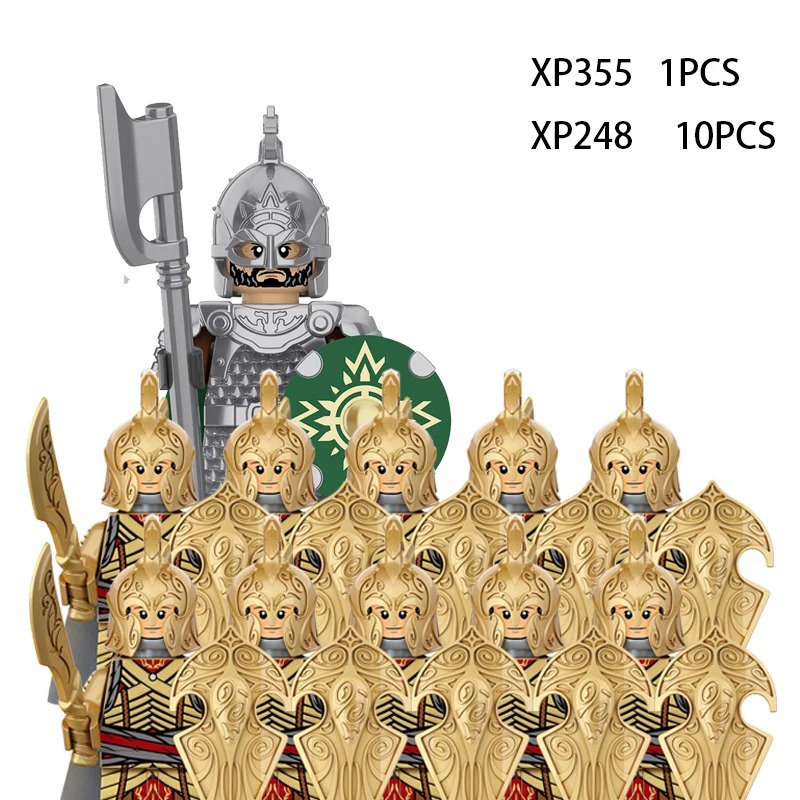XP248_Medieval Elf Rohan soldiers Guard Army lotr Action Figures Mini ...