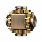 Pure Brass Gold Fidget Spinner Toy Gear Gyro Metal Hand Spinner Fidget Anxiety Stress Relief Toy