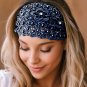Headbands For Women Elegant Floral Beaded Wide Hair Accessories 3pcs Set
