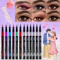 12pcs Waterproof Eyeshadow & Eyeliner Pencil Set - Long-Lasting