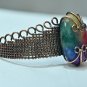 Rainbow solar stone copper bracelet