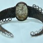 round women 4mm oval gemstone copper bracelet