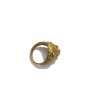 VINTAGE ASTONISHINGLY CRAFTSMAN BRONZE RING OF EXCEPTIOL SCARCE LION HEAD ROMAN