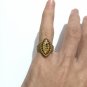 VINTAGE ANCIENT BRONZE NEAR EASTERN GILDING EXTREMELY RING WITH ROMAN FLAIR STYL