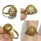 VTG RING REFLECTING ROMAN STYLE EXTREMELY ANCIENT BRONZE NEAR EASTERN GILDING