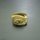 VINTAGE EXTREMELY ANCIENT BRONZE NEAR EASTERN GILDING AMAZING RING STYLE ROMAN