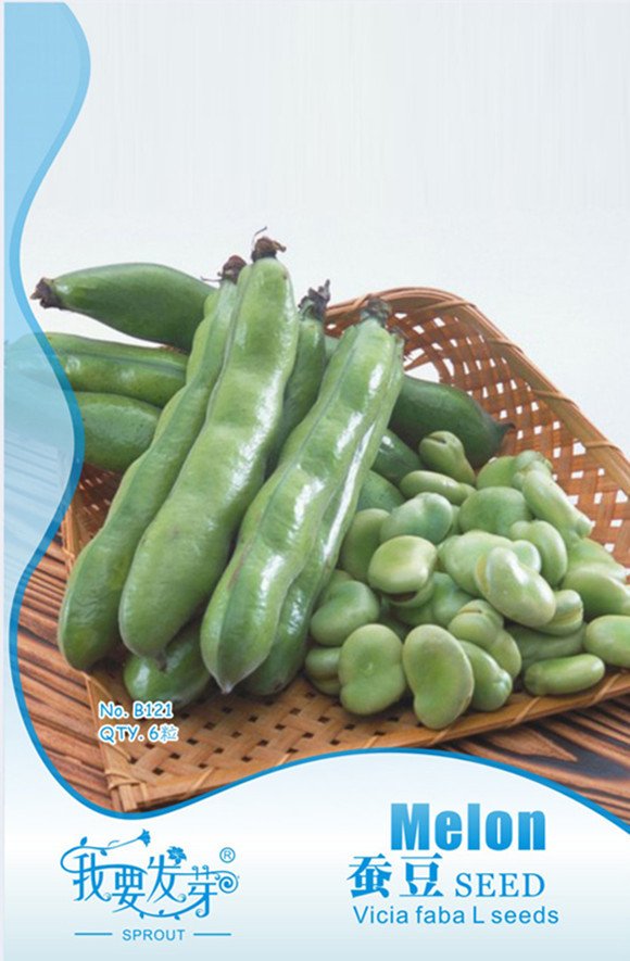 Original Pack, 6 Seeds / Pack, Broad Bean Seed Aquadulce Organic Vegetables #NF480Item NO.: NF480